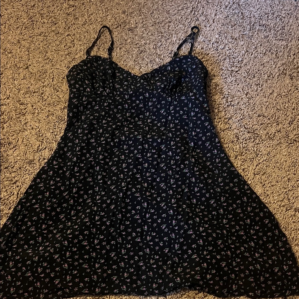 Princess Polly Floral Black Spaghetti Strap Top